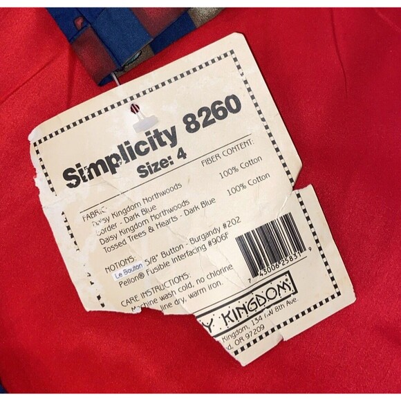 Daisy Kingdom Vintage Northwoods 3-Tier Girls Size 4 Winter Hooded Dress USA NWT - Picture 13 of 16